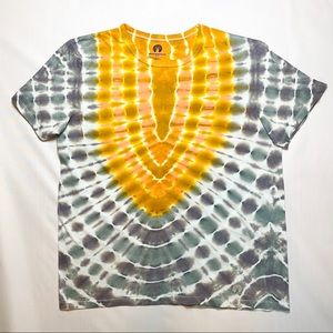 Handmade Fan Fold Tie Dye Tees Using Procion Dyes